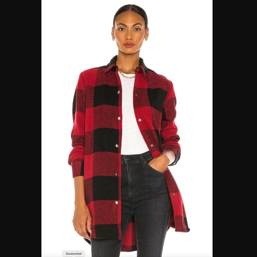 BB Dakota Eldridge Jacket Shacket in Red